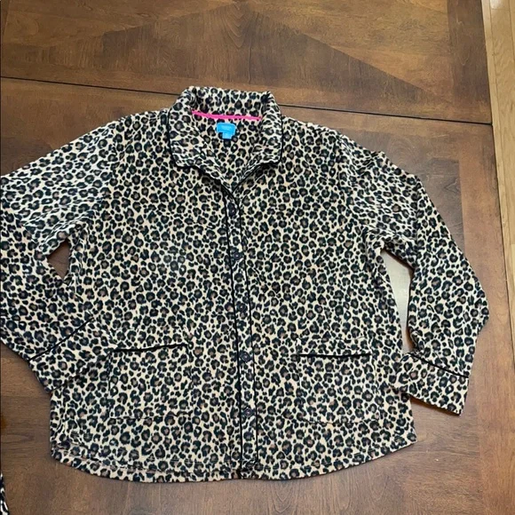 Simply Vera Leopard Print Pajama set, Women’s XL - Picture 2 of 8